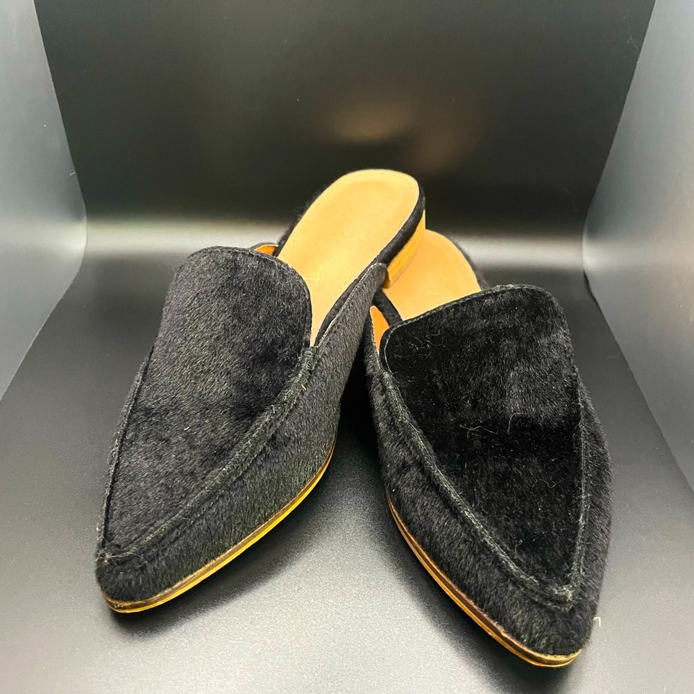 Mi.iM genuine leather faux calf black mule. Size 6.5